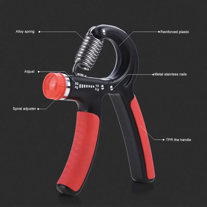 Hand Arm Grip Workout Fitness Strength Trainer Adjustable Resistance Hand Exerciser Gripper Power Training Carpal Expander M J Fitness