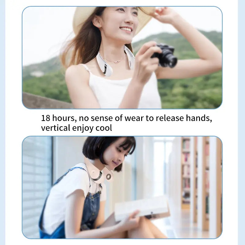 Hanging Neck Foldable Fan M J Fitness