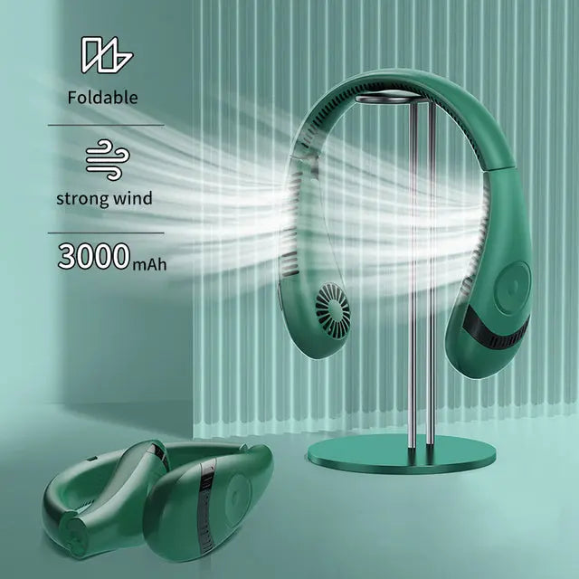 Hanging Neck Foldable Fan M J Fitness