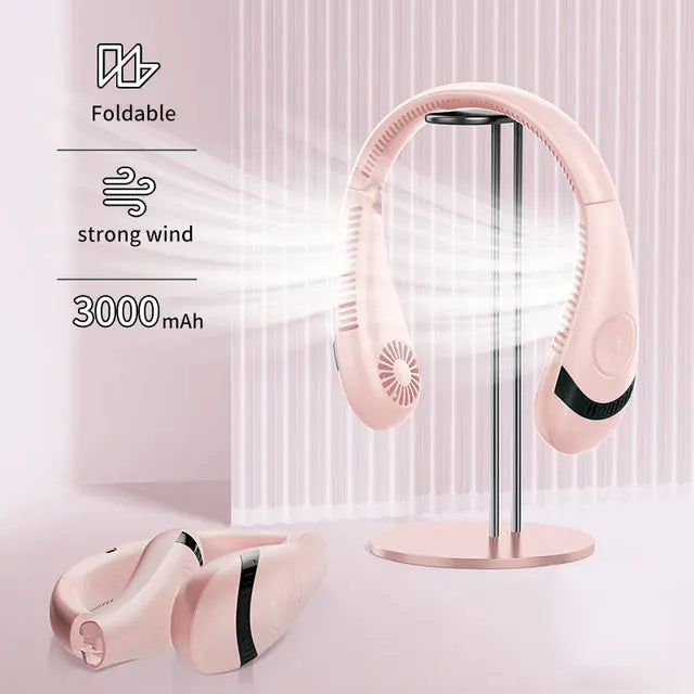 Hanging Neck Foldable Fan M J Fitness