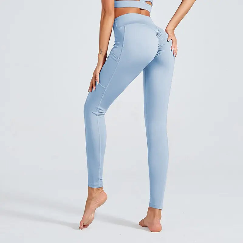 Kaminsky 6 Colors High Waist Women Leggings Solid Patchwork Casual Pants Push Up Jeggings Sexy Ladies Slim Fitness Leggings M J Fitness