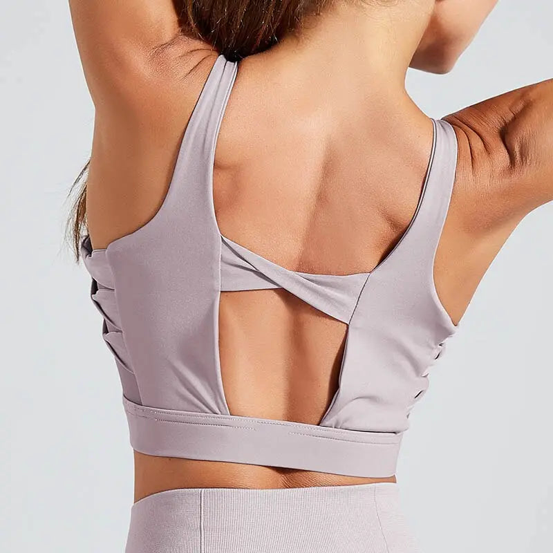 Kaminsky Sports Tank Top Women New Breathable Fitness Top  Women Shockproof Sports Bra Workout Running Casual Wear Patchwork Top M J Fitness