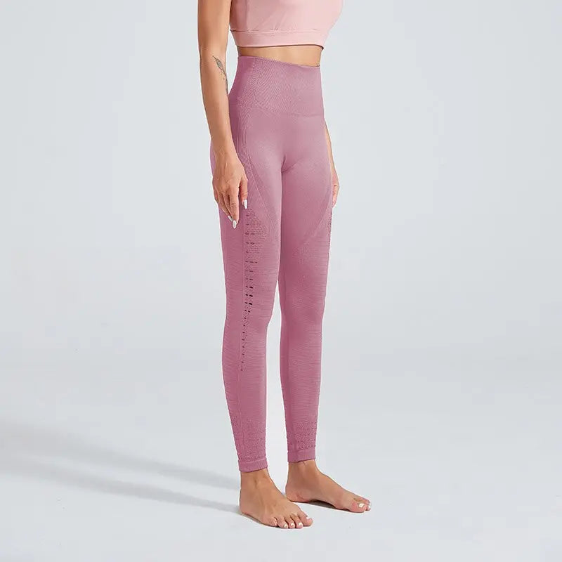 Kaminsky Women Seamless Pants Sports Running Leggins Mujer Stretchy Fitness Leggings Gym Tummy Control Compression Long Pants M J Fitness