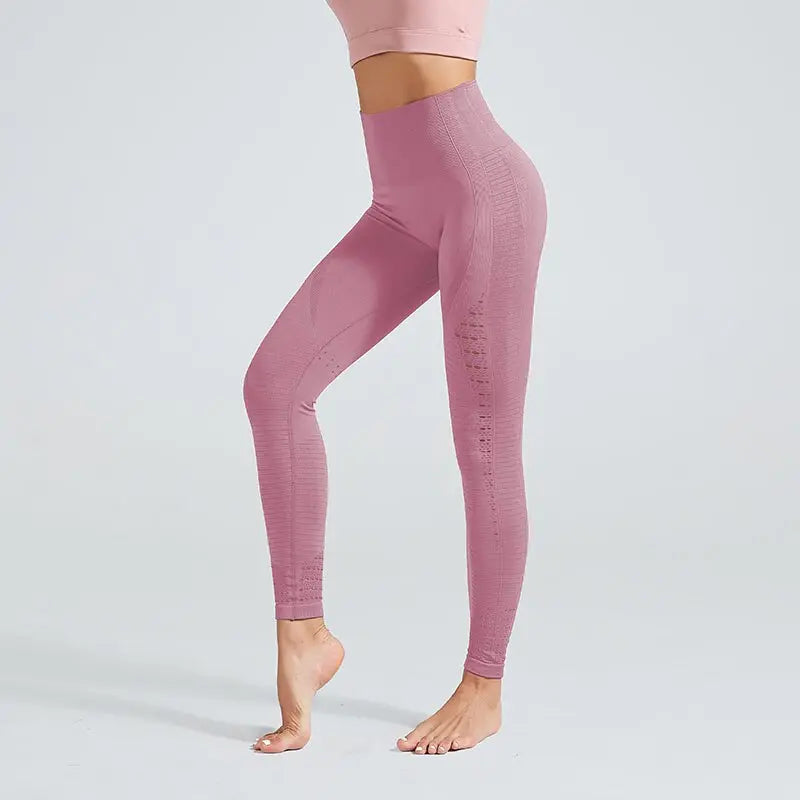 Kaminsky Women Seamless Pants Sports Running Leggins Mujer Stretchy Fitness Leggings Gym Tummy Control Compression Long Pants M J Fitness