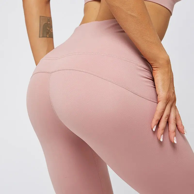Kaminsky Women Super Soft Sexy Hip Fitness Pants Female Stretchy Sport Pants Anti-sweat High Waist Leggins Gym Athletic Legging M J Fitness