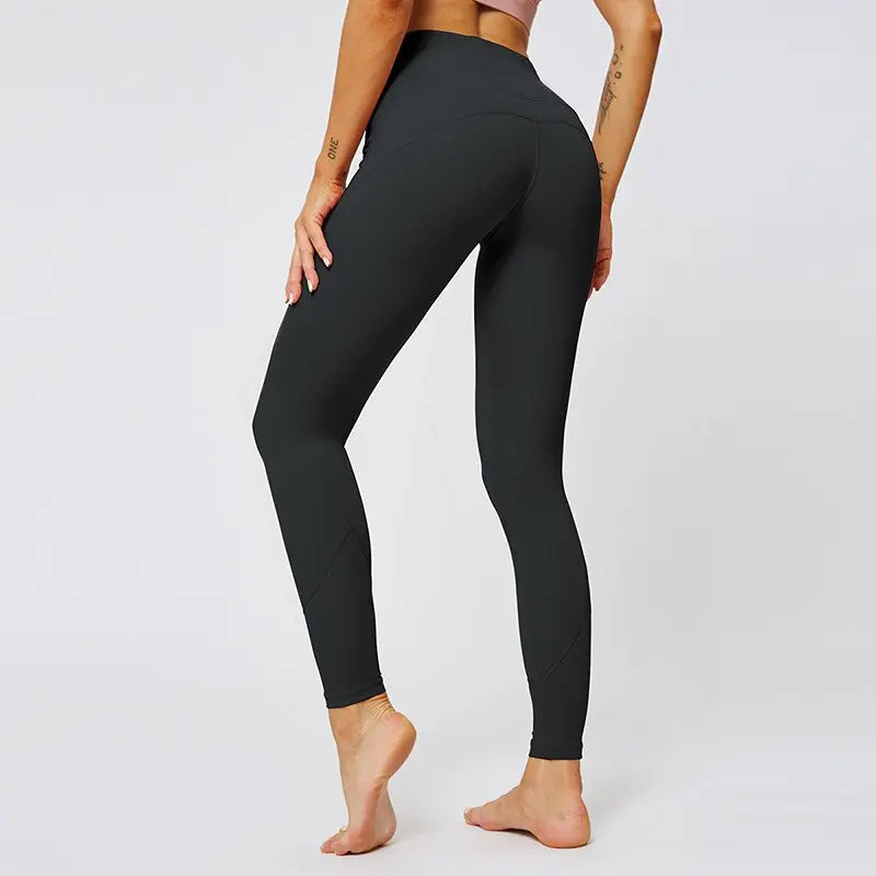 Kaminsky Women Super Soft Sexy Hip Fitness Pants Female Stretchy Sport Pants Anti-sweat High Waist Leggins Gym Athletic Legging M J Fitness