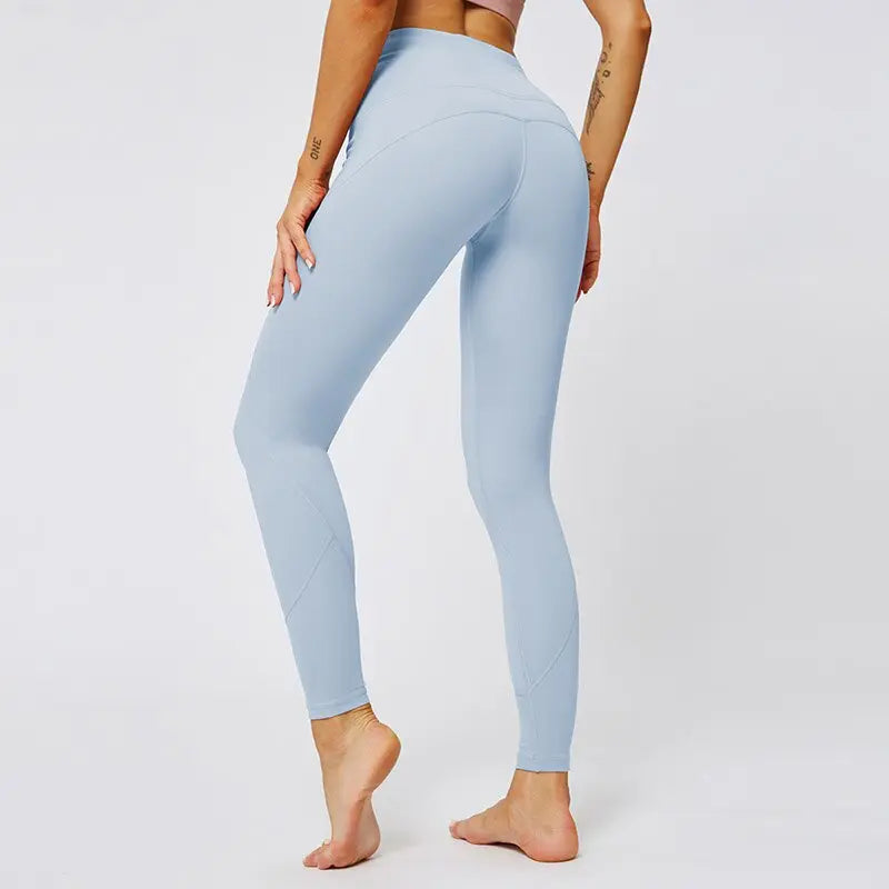 Kaminsky Women Super Soft Sexy Hip Fitness Pants Female Stretchy Sport Pants Anti-sweat High Waist Leggins Gym Athletic Legging M J Fitness