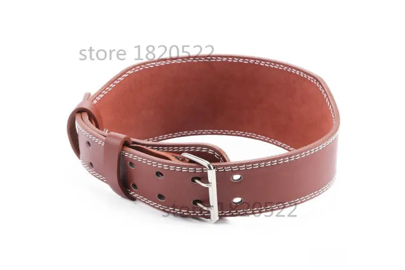 Leather Weightlifting Belt Gym M J Fitness