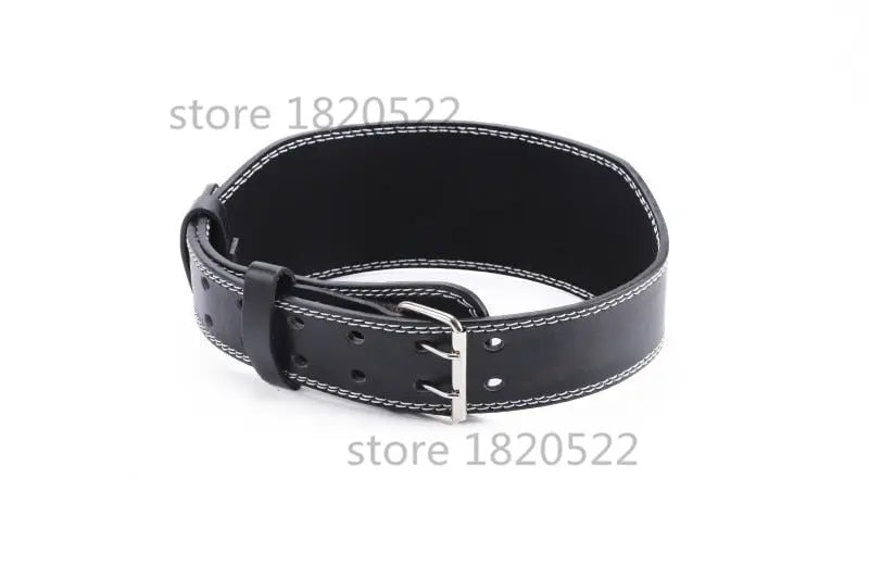 Leather Weightlifting Belt Gym M J Fitness