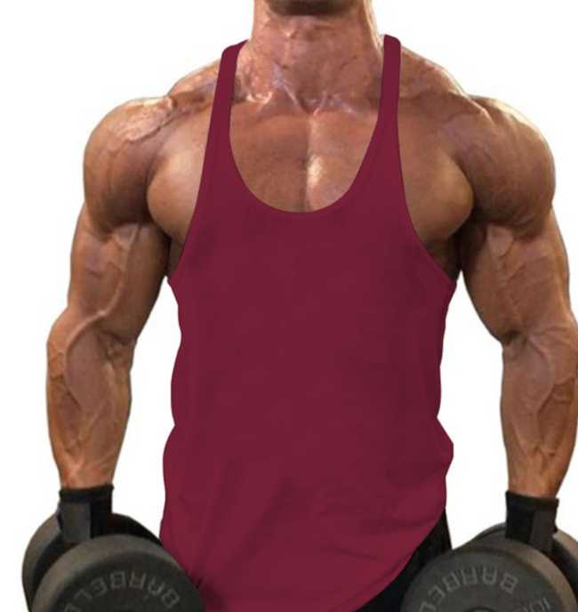 Men's Athletic Printed Gym Workout Bodybuilding Tank Tops M J Fitness