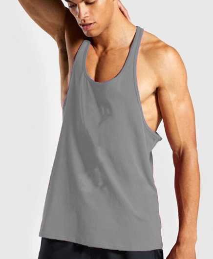 Men's Athletic Printed Gym Workout Bodybuilding Tank Tops M J Fitness