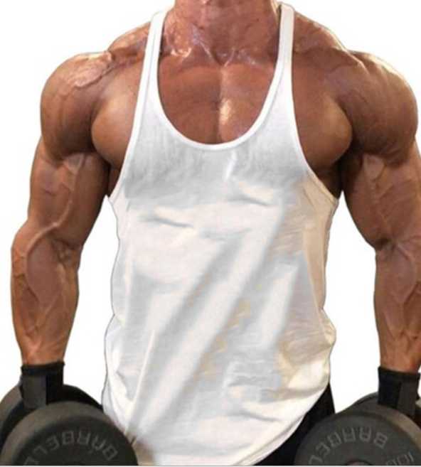 Men's Athletic Printed Gym Workout Bodybuilding Tank Tops M J Fitness