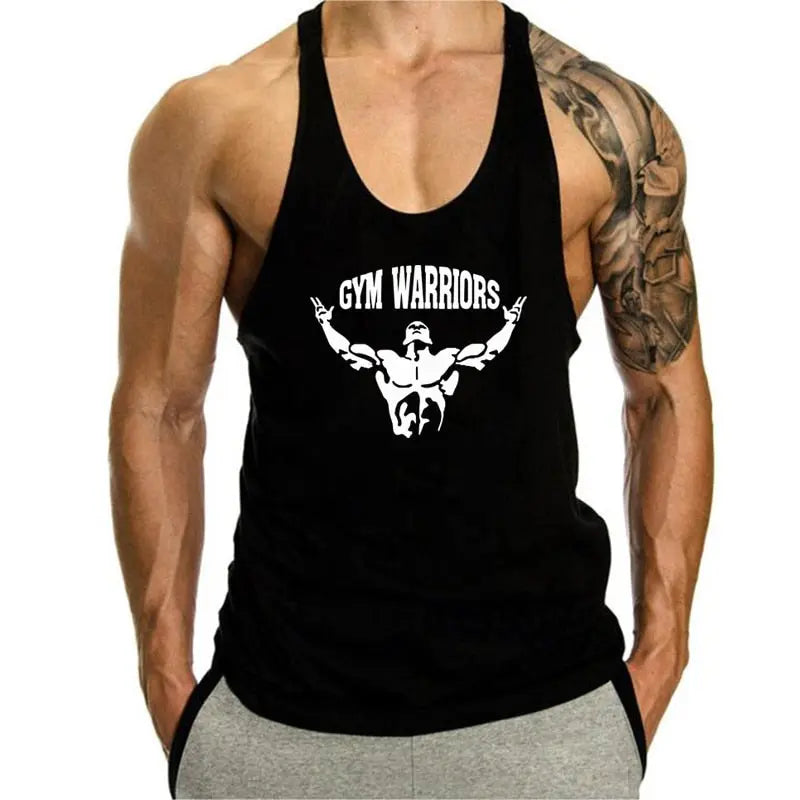 Men's Tank Top Gym Stringer M J Fitness