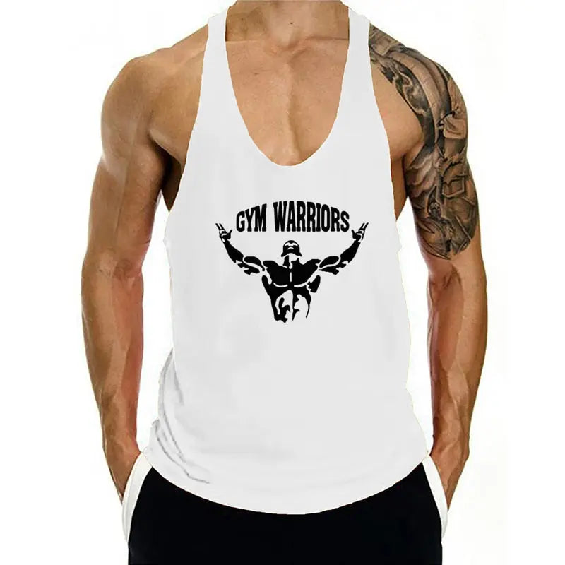Men's Tank Top Gym Stringer M J Fitness