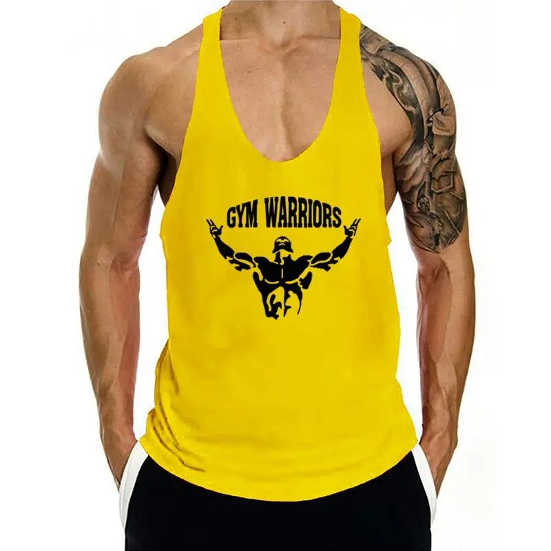 Men's Tank Top Gym Stringer M J Fitness