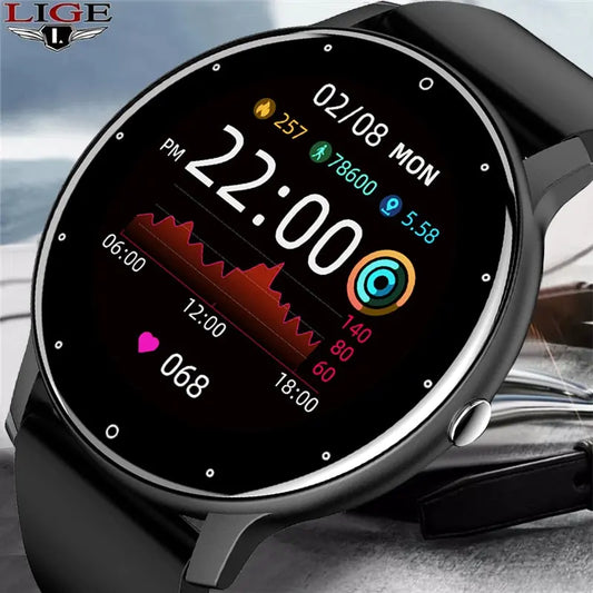 New Smart Watch Men Full Touch Screen Sport Fitness Watch M J Fitness