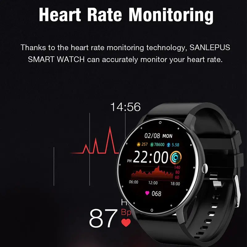 New Smart Watch Men Full Touch Screen Sport Fitness Watch M J Fitness