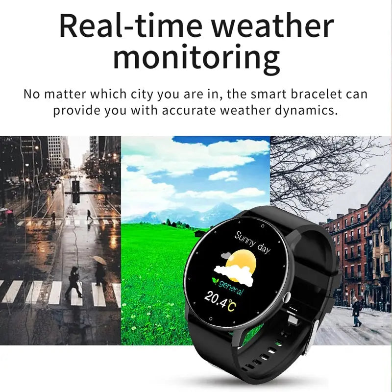 New Smart Watch Men Full Touch Screen Sport Fitness Watch M J Fitness