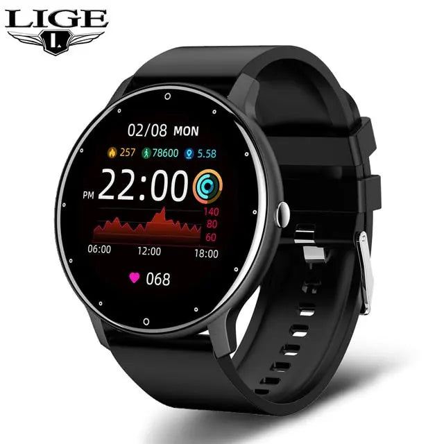 New Smart Watch Men Full Touch Screen Sport Fitness Watch M J Fitness