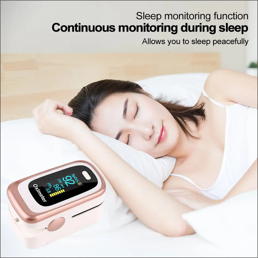 RZ Portable Finger Oximeter Fingertip PulseOximeter Medical Equipment With OLED Display Heart Rate Spo2 PR Pulse Oximeter M J Fitness