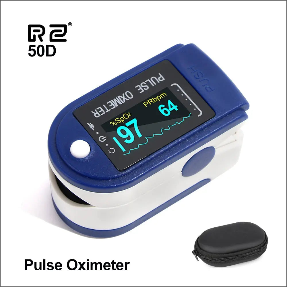 RZ Portable Finger Oximeter Fingertip PulseOximeter Medical Equipment With OLED Display Heart Rate Spo2 PR Pulse Oximeter M J Fitness