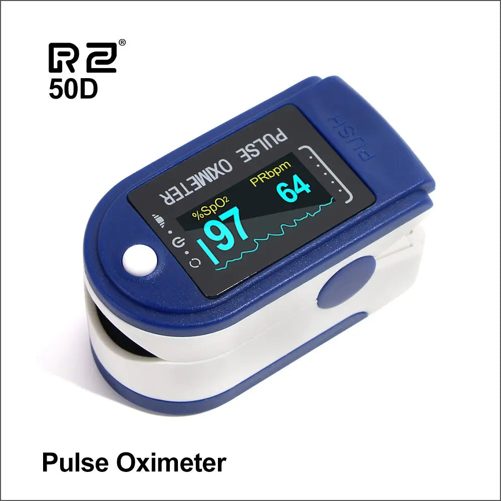 RZ Portable Finger Oximeter Fingertip PulseOximeter Medical Equipment With OLED Display Heart Rate Spo2 PR Pulse Oximeter M J Fitness