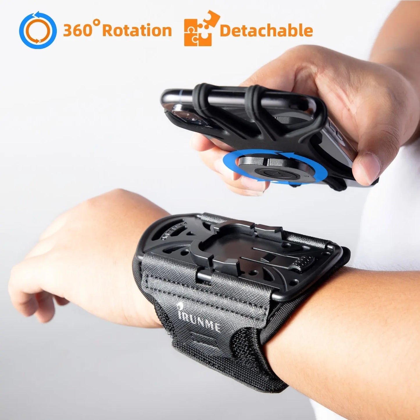 Removable Rotating Sports Phone Wristband Running Wrist Bag Generation Driving Takeaway Navigation Arm Bag Fitness Cycling Trave M J Fitness
