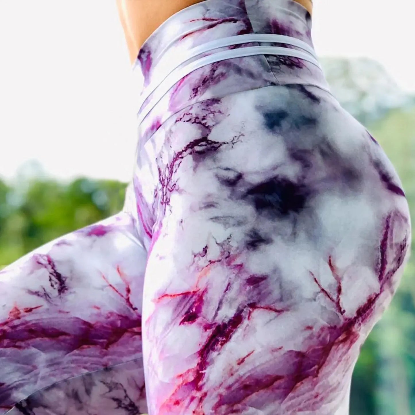 S-3XL New arrival Women Leggings Workout Sport Legging Digital Print Stretch Fitness Running Pants High Waist Push Up Leggins M J Fitness