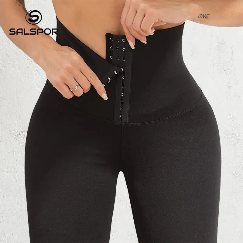 SALSPOR Women High Waist Warm Legging Ladies Sexy Push Up Leggings For Fitness Sports Leggins Corset Slim Sportswear Femme Pants M J Fitness