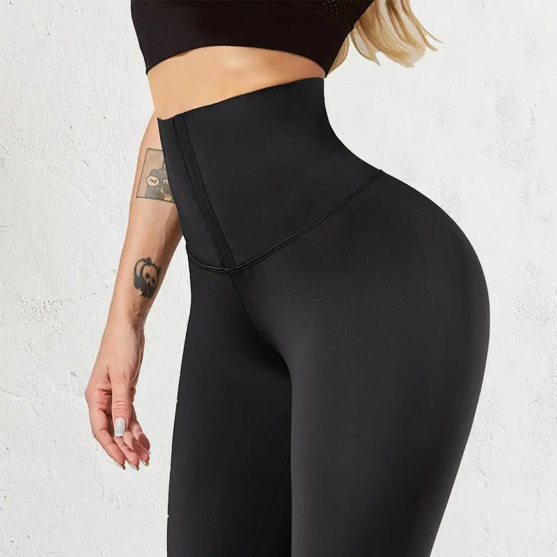 SALSPOR Women High Waist Warm Legging Ladies Sexy Push Up Leggings For Fitness Sports Leggins Corset Slim Sportswear Femme Pants M J Fitness
