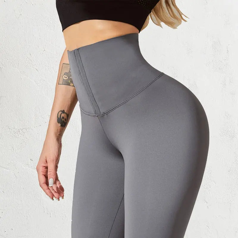 SALSPOR Women High Waist Warm Legging Ladies Sexy Push Up Leggings For Fitness Sports Leggins Corset Slim Sportswear Femme Pants M J Fitness
