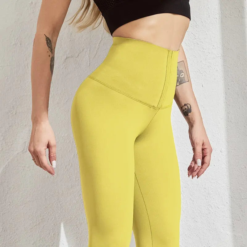 SALSPOR Women High Waist Warm Legging Ladies Sexy Push Up Leggings For Fitness Sports Leggins Corset Slim Sportswear Femme Pants M J Fitness