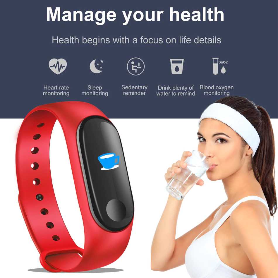 Smart Bracelet Fitness Tracker M J Fitness