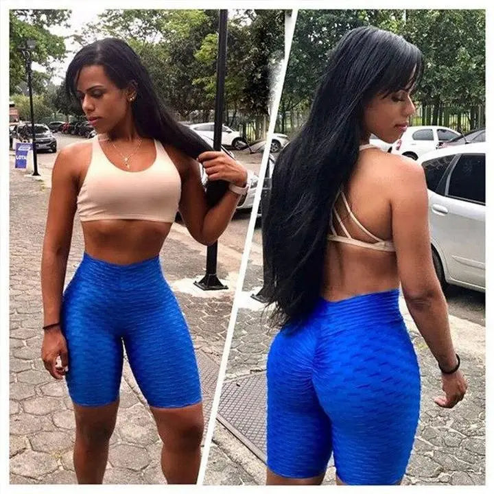 Textured Push Up Fitness Shorts M J Fitness