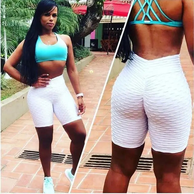 Textured Push Up Fitness Shorts M J Fitness