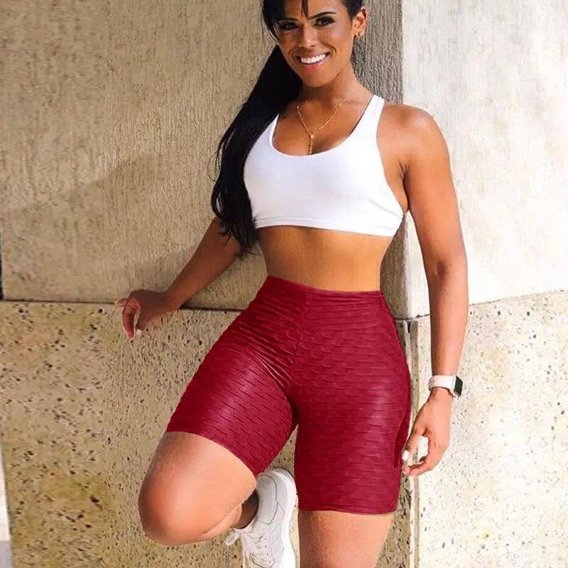 Textured Push Up Fitness Shorts M J Fitness