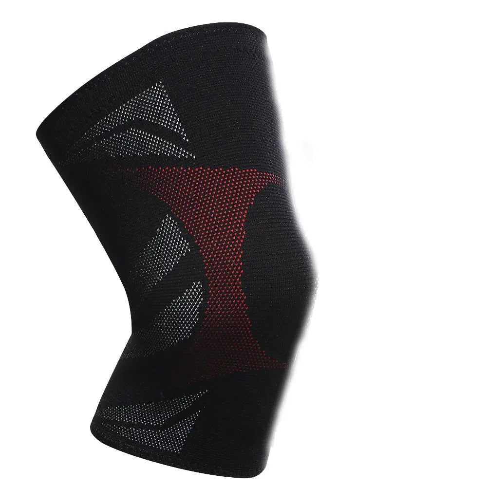 Veidoorn 1PCS Compression Knee Support Sleeve Protector Elastic Kneepad Brace Springs gym Sports basketball Volleyball Running M J Fitness