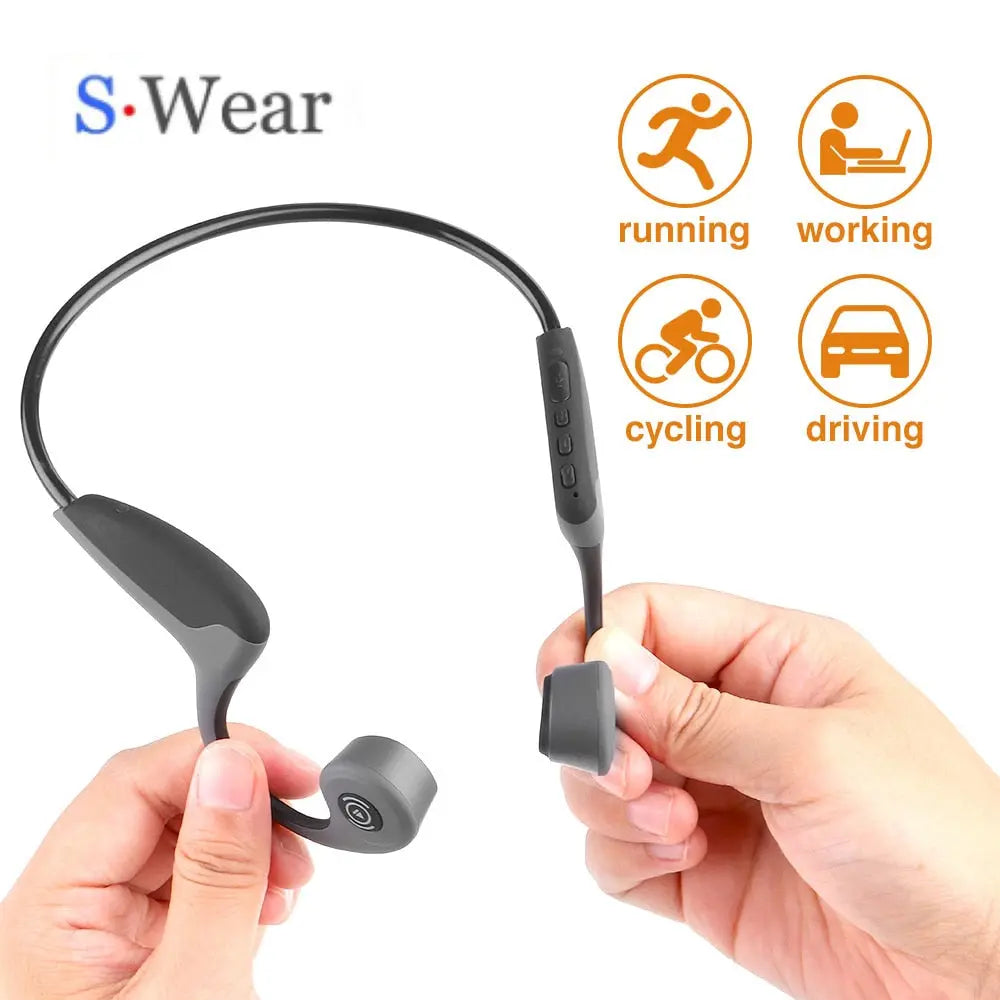 Wireless Headphones Bone Conduction Earphone M J Fitness