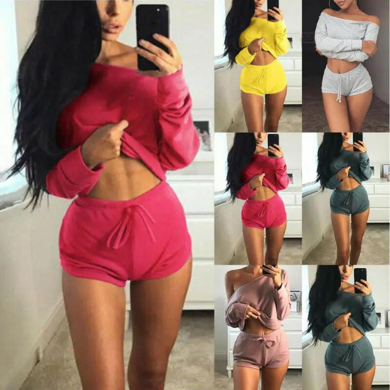 Women's Sport Gym Vest Tops Sports Legging Pants Outfit Wear 2Pcs Outfit Clothes M J Fitness