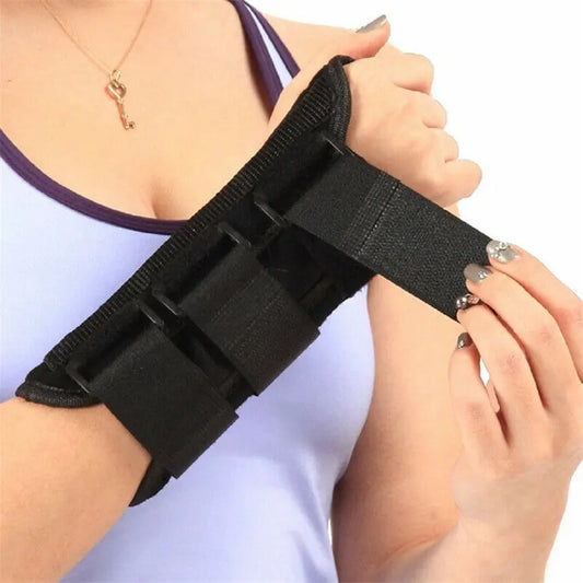 Wrist Support Brace Gym Gloves Straps Pad Bandage Belt Left or Right Hand Breathable Durable Splint Arm Protector Adjustable M J Fitness