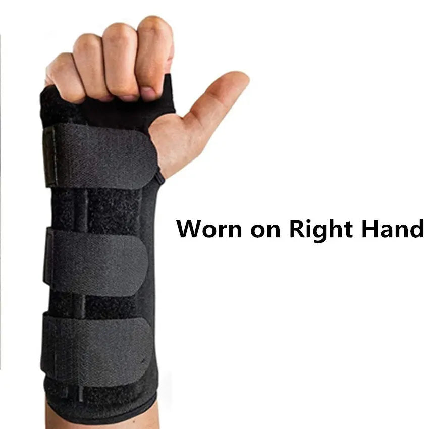Wrist Support Brace Gym Gloves Straps Pad Bandage Belt Left or Right Hand Breathable Durable Splint Arm Protector Adjustable M J Fitness
