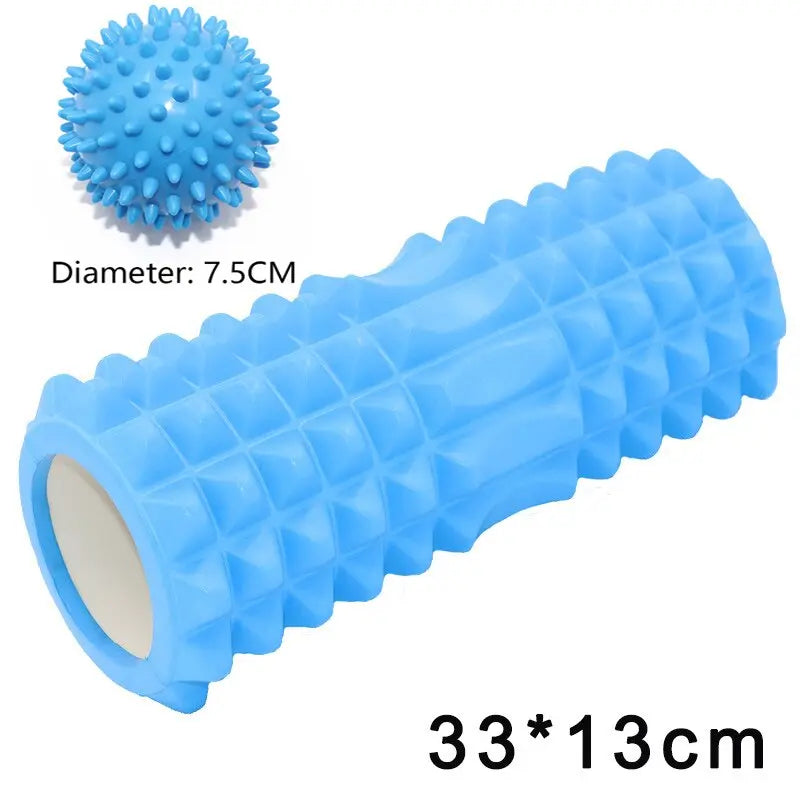 Yoga Column Fitness Pilates Yoga Foam blocks Train Gym muscle relax Massage Roller Grid Trigger Point Therapy Physio Exercise M J Fitness