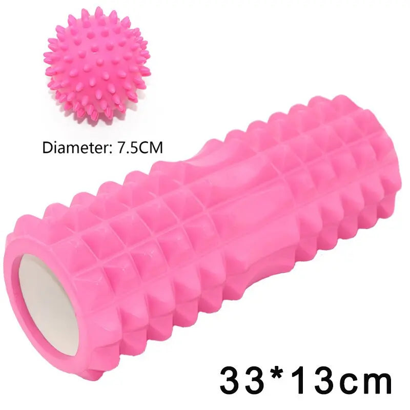 Yoga Column Fitness Pilates Yoga Foam blocks Train Gym muscle relax Massage Roller Grid Trigger Point Therapy Physio Exercise M J Fitness