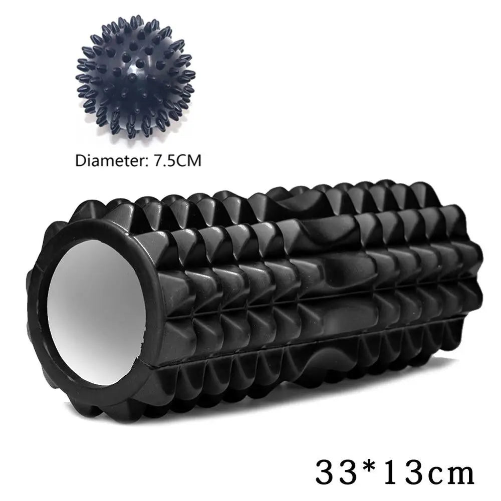 Yoga Column Fitness Pilates Yoga Foam blocks Train Gym muscle relax Massage Roller Grid Trigger Point Therapy Physio Exercise M J Fitness