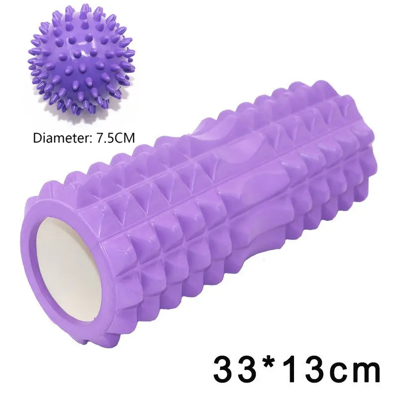 Yoga Column Fitness Pilates Yoga Foam blocks Train Gym muscle relax Massage Roller Grid Trigger Point Therapy Physio Exercise M J Fitness