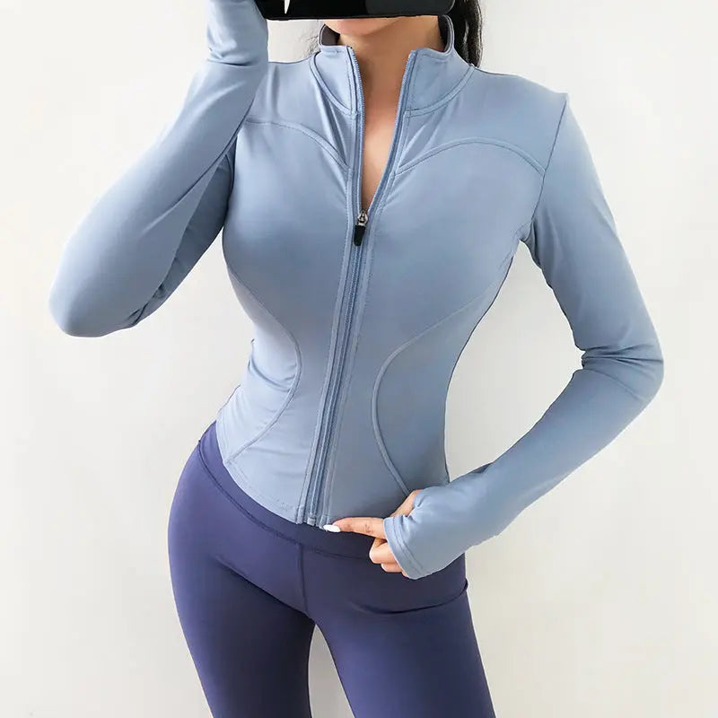 Crop-Tops Sweatshirts Gym Jacket Fitness Coat M J Fitness