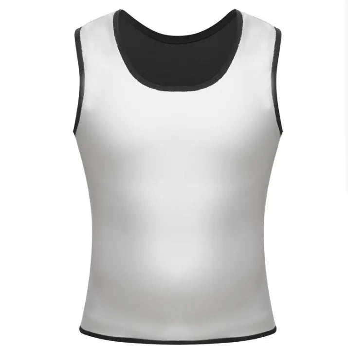 Fitness Corset Men's Shapewear Heat Trapping Shirt Sweat Body Shaper Vest Bodysuit M J Fitness