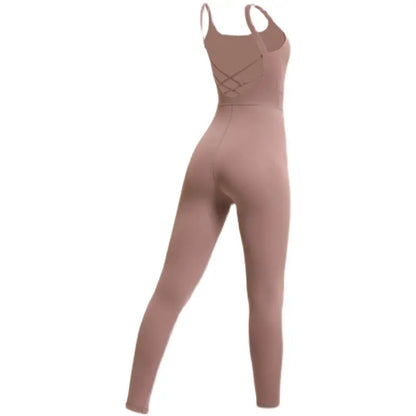 Professional Aerial One-piece Yoga Suit One-piece Halter All-in-one Tight-fitting And Thin Women's Summer Jumpsuit Fitness Suit M J Fitness