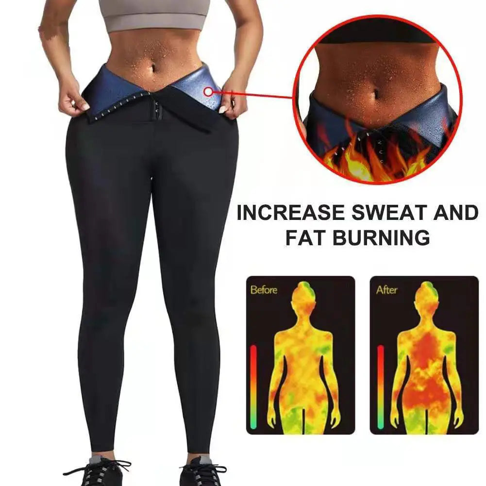 Sauna Long Pants Fitness Exercise Hot Thermo Sweat Leggings Training Slimming Pant M J Fitness