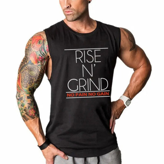 Cotton Gym Tank M J Fitness